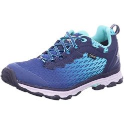 Buty sportowe damskie Meindl Activo Sport Lady z membraną Gore - Tex. Niebieskie obuwie sportowe Meindl, z gore-texu, trekkingowe. W wyprzedaży za 449.50 zł.