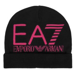 Czapka EA7 Emporio Armani. Czarne czapki EA7 Emporio Armani, bez wzorów. Za 149.99 zł.