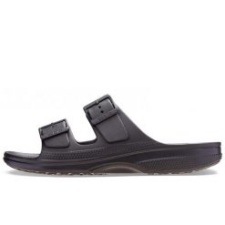 Sandały Crocs Saturday Sandal W Damskie. Czarne sandały Crocs, bez wzorów, z materiału, bez obcasa, bez zapięcia. Za 199.99 zł.