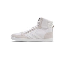 Buty sportowe dla dorosłych Hummel Slimmet stadil tonal high. Białe obuwie sportowe Hummel, bez zapięcia, trekkingowe. W wyprzedaży za 246.00 zł.