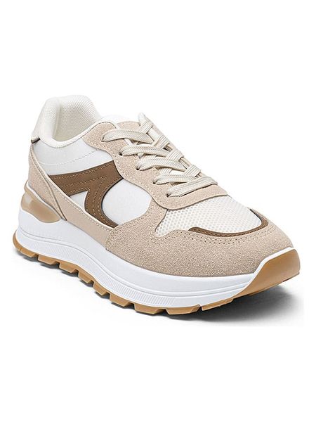 Foreverfolie Sneakersy w kolorze beżowym rozmiar: 37. Brązowe trampki Foreverfolie, bez wzorów, bez zapięcia. Za 149.95 zł.