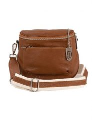 Lucca Baldi Skórzana torebka "Favara" w kolorze jasnobrązowym - 24 x 19 x 7 cm rozmiar: onesize. Brązowe torby na ramię Lucca Baldi, bez wzorów, z materiału, na ramię, bez dodatków. Za 217.99 zł.