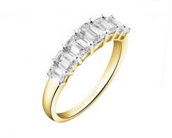 Pierścionek z żółtego złota z diamentami laboratoryjnymi - 2,06 ct - próba 750. Żółte pierścionki Apart, z diamentem, złote. Za 16,990.00 zł.