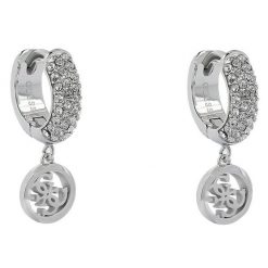 Kolczyki Guess. Szare kolczyki Guess, srebrne. Za 209.99 zł.