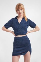 Sweter damski z krótkim rękawem Khloe SAMSØE SAMSØE. Swetry Samsøe & Samsøe, m, bez wzorów, bez ramiączek. W wyprzedaży za 299.50 zł.