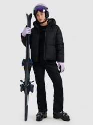 4F Spodnie narciarskie softshell membrana 10000 damskie - czarne XS. Czarne spodnie narciarskie 4f, l, bez wzorów, z materiału, narciarskie. Za 599.99 zł.