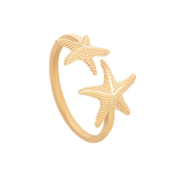 Pierścionek Starfish, pozłacany. Pierścionki Lilou, pozłacane. Za 139.00 zł.