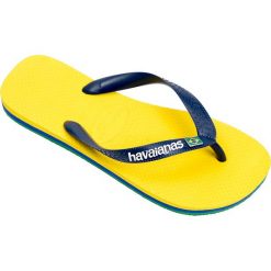 Havaianas - Japonki. Żółte klapki Havaianas, bez wzorów, z gumy, bez obcasa, na obcasie. W wyprzedaży za 69.90 zł.
