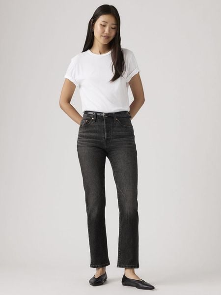 Levi's Dżinsy "501" - Regular fit - w kolorze antracytowym rozmiar: W26/L30. Czarne jeansy Levi's®, l, z aplikacjami, z podwyższonym stanem. Za 244.95 zł.