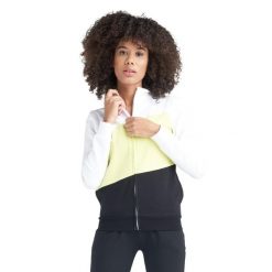 Bluza z zamek błyskawiczny na co dzień na siłownię. Żółte bluzy LEONE 1947 APPAREL, xs, bez wzorów, z bawełny, bez kaptura. W wyprzedaży za 218.92 zł.