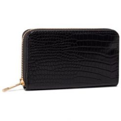 ACCCESSORIES 1W1-012-SS20 Czarny. Czarne portfele ACCCESSORIES, bez wzorów, ze skóry ekologicznej. Za 29.99 zł.
