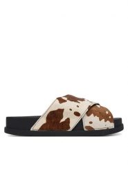 Tommy Jeans Klapki Tjw Comfort Slides Calf Hair EN0EN02941 Kolorowy. Klapki Tommy Jeans, bez wzorów, z jeansu, bez obcasa. Za 329.99 zł.