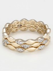 DIAMOND & CO Złoty pierścionek "Trinity" z diamentami rozmiar: 50. Żółte pierścionki Diamond & Co, z diamentem, złote. Za 1,959.38 zł.
