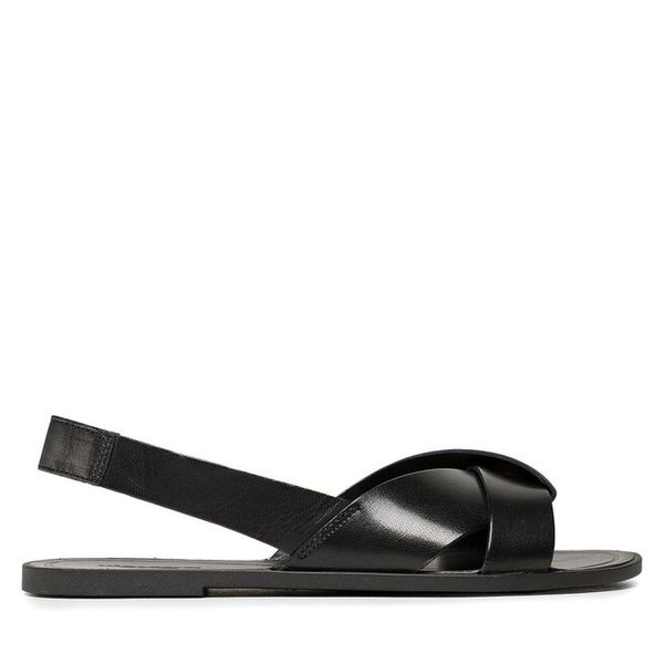 Sandały Vagabond Shoemakers. Czarne sandały Vagabond Shoemakers, bez wzorów, bez obcasa, na płaskiej podeszwie, bez zapięcia. Za 258.99 zł.