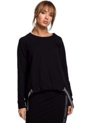 Made of emotion Bluza w kolorze czarnym rozmiar: L. Czarne bluzy Made Of Emotion, l, bez wzorów, bez kaptura. Za 159.95 zł.