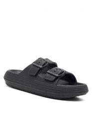MEXX Klapki MXC007101W Czarny. Czarne klapki Mexx, bez wzorów, z syntetyku, bez obcasa. Za 69.99 zł.