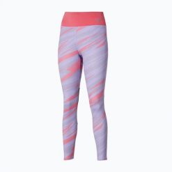 Legginsy do biegania damskie Mizuno 7/8 Printed. Fioletowe legginsy Mizuno, m, bez wzorów, z elastanu, do biegania. Za 179.99 zł.