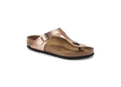 Klapki Birkenstock Gizeh, Birko Flor Damskie. Klapki Birkenstock, bez wzorów, z materiału, bez obcasa. Za 388.15 zł.