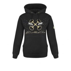 Bluza jeździecka damska JD Attack Judie. Czarne bluzy JD ATTACK, xs, bez wzorów, z bawełny, z kapturem. Za 229.00 zł.