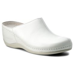 Klapki Berkemann. Białe klapki Berkemann, bez wzorów, bez obcasa. Za 309.99 zł.