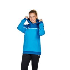 Sweat bluza z kapturem dla kobiet Erima Change. Niebieskie bluzy Erima, na zimę, bez wzorów, z kapturem. W wyprzedaży za 285.00 zł.