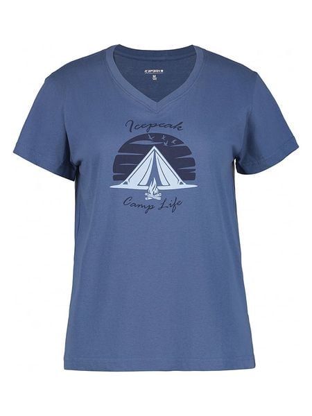 Icepeak Koszulka "Middlefield" w kolorze granatowym rozmiar: S. Niebieskie bluzki Icepeak, s, bez wzorów, z bawełny, bez kołnierzyka, bez ramiączek. Za 68.95 zł.