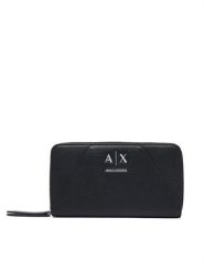 Armani Exchange Portfel XW000359 AF26569 UC001 Czarny. Czarne portfele Armani Exchange, bez wzorów, ze skóry. Za 404.99 zł.