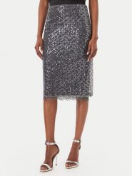 Marella Spódnica midi Agevole 2623776034 Szary Regular Fit. Szare spódnice Marella, xxl, bez wzorów, z syntetyku, midi. Za 984.99 zł.