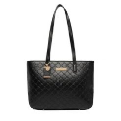 Torebka Nine West. Czarne shopper Nine West, bez wzorów, bez dodatków. Za 279.99 zł.