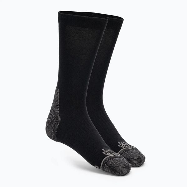 Skarpety Jack Wolfskin Urban Merino CL C. Czarne skarpety Jack Wolfskin, bez wzorów, z elastanu. Za 119.99 zł.