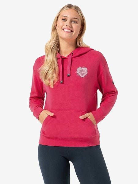 Super.natural Bluza "Little Heartwood" w kolorze różowym rozmiar: XS. Różowe bluzy sportowe super.natural, xs, bez wzorów, z wełny, z kapturem. Za 339.99 zł.