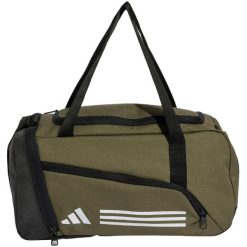 Torba adidas Essentials 3-Stripes Duffel XS. Zielone torby na ramię Adidas, bez wzorów, z materiału, sportowe, na ramię, bez dodatków. Za 112.99 zł.