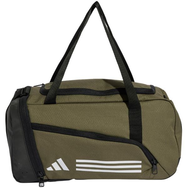 Torba adidas Essentials 3-Stripes Duffel XS. Zielone torby na ramię Adidas, bez wzorów, z materiału, sportowe, na ramię, bez dodatków. Za 112.99 zł.