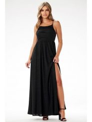 Awama Sukienka w kolorze czarnym rozmiar: XL. Czarne sukienki Awama, na co dzień, xl, bez wzorów, bez kołnierzyka, bez ramiączek, maxi, proste. Za 184.45 zł.
