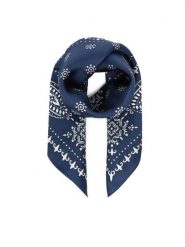 Weekend Max Mara Chusta Siam 2525546054 Granatowy. Niebieskie rękawiczki Weekend Max Mara, bez wzorów, z jedwabiu. Za 459.99 zł.