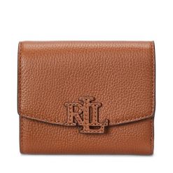 Mały Portfel Damski LAUREN RALPH LAUREN. Brązowe portfele Lauren Ralph Lauren, bez wzorów. Za 499.99 zł.