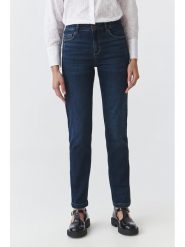 TATUUM Dżinsy "Saros" - Slim fit - w kolorze granatowym rozmiar: 42. Niebieskie jeansy Tatuum, z aplikacjami. Za 205.45 zł.