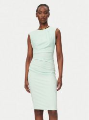 Rinascimento Sukienka koktajlowa CFC0127683003 Zielony Slim Fit. Zielone sukienki Rinascimento, m, bez wzorów, z syntetyku, wizytowe, bez kołnierzyka, bez ramiączek. Za 449.99 zł.