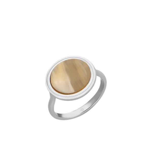 Pierścionek Reverso okrągły, posrebrzany. Brązowe pierścionki Lilou, posrebrzane. Za 169.00 zł.