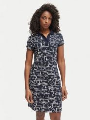 Tommy Hilfiger Sukienka codzienna 1985 Pique WW0WW49719 Granatowy Regular Fit. Niebieskie sukienki TOMMY HILFIGER, na co dzień, xs, bez wzorów, z bawełny, bez kołnierzyka, bez ramiączek, proste. Za 489.99 zł.