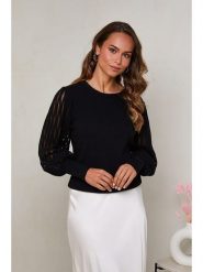 Soft Cashmere Sweter w kolorze czarnym rozmiar: 38/40. Czarne swetry Soft Cashmere, bez wzorów, z kaszmiru, bez ramiączek. Za 200.60 zł.