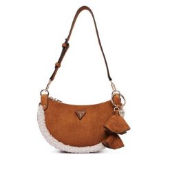Torebka Guess. Brązowe torebki klasyczne Guess, z aplikacjami, bez dodatków. Za 494.99 zł.