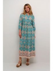 Cream Sukienka w kolorze turkusowym rozmiar: S/M. Niebieskie sukienki Cream, m, bez wzorów, z wiskozy, bez kołnierzyka, bez ramiączek, maxi. Za 152.99 zł.