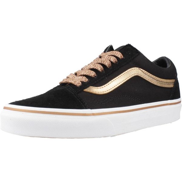 Buty VANS OLD SKOOL MTLC Czarny. Czarne trampki Vans, ze skóry, trekkingowe. Za 406.20 zł.