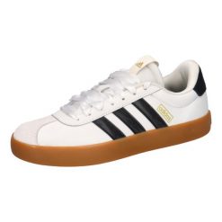 Kapcie ADIDAS VL COURT 3.0 Biały. Białe obuwie domowe Adidas, bez wzorów, z tkaniny, bez zapięcia. Za 275.00 zł.