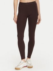 Guess Legginsy V6YB23 K4666 Brązowy ciemny Slim Fit. Brązowe legginsy Guess, m, z aplikacjami. Za 264.99 zł.