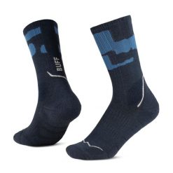 Skarpetki Buff MERINO MW CREW SOCKS MWC2. Niebieskie skarpety Buff, bez wzorów, z elastanu. Za 139.90 zł.