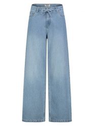 Sublevel Dżinsy - Comfort fit - w kolorze niebieskim rozmiar: XS. Niebieskie jeansy Sublevel, xs, z aplikacjami, z podwyższonym stanem. Za 126.99 zł.