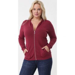 Bordowy Sweter Tuscan Sun. Czerwone swetry Born2be, l, bez wzorów, bez ramiączek. Za 79.99 zł.