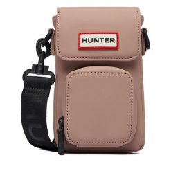 Torebka Hunter. Czerwone listonoszki Hunter, bez wzorów, bez dodatków. Za 99.99 zł.